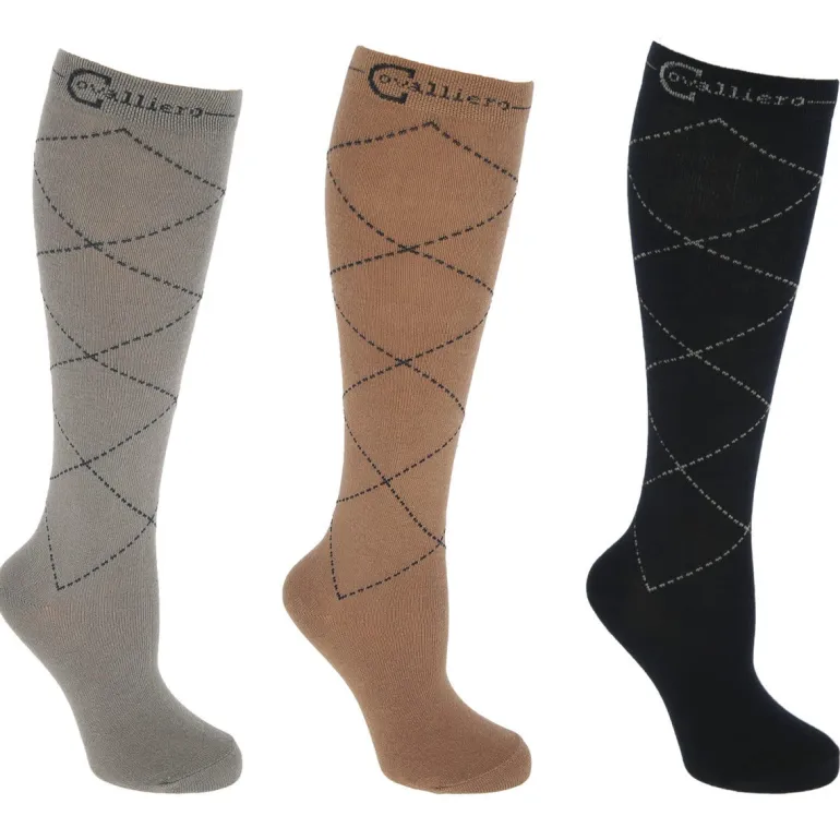 Lot de 3 paires de chaussettes d'équitation Karo