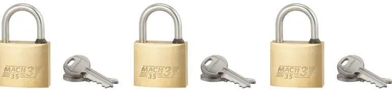 Lot de 3 cadenas Mach 3 35 inox