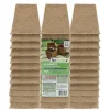 Lot de 36 godets biodégradables carrés de 8 cm