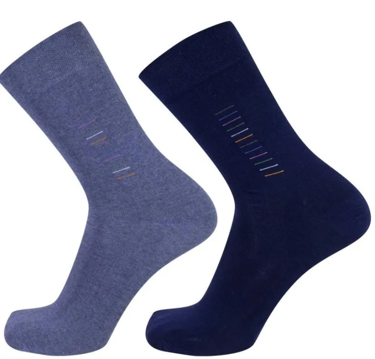 Lot de 2 paires de chaussettes casual Coton Bio