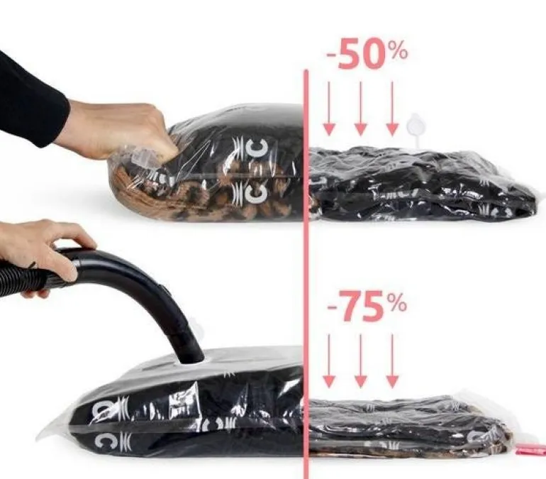 Lot de 2 sacs de rangement sous vide Vac and Roll