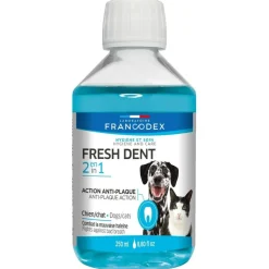 Lotion Fresh dent 2 en 1 pour chien et chat 250 ml FRANCODEX