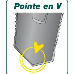 Louchet à dents 33 cm Duopro LEBORGNE
