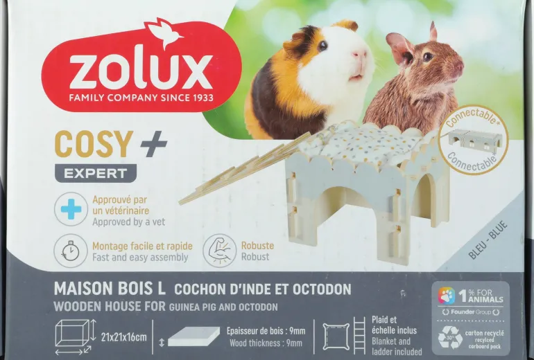 Maison Cosy en bois pour cochon d'Inde ZOLUX