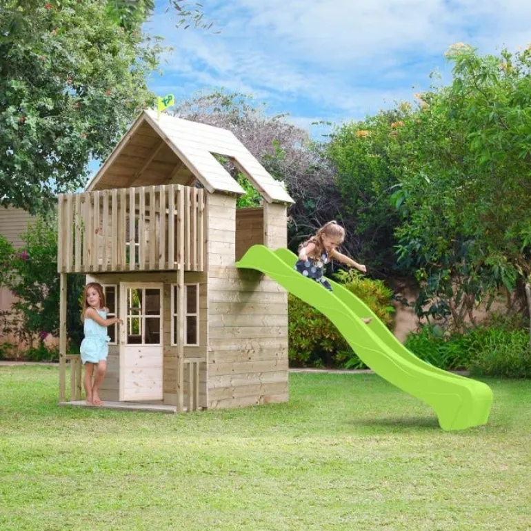 Maisonnette loft avec toboggan 327 x 161 x 248 cm TP TOYS