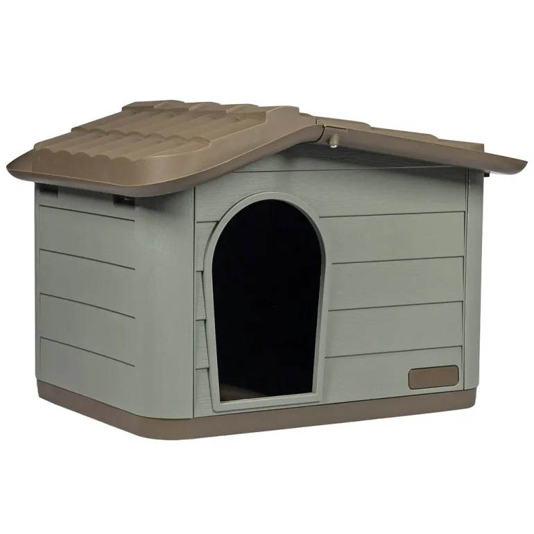 Maison pour animaux Pépita 2 Éco 76x59x55cm brun/vert