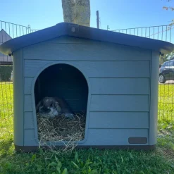 Maison pour animaux Pépita 2 Éco 76x59x55cm brun/vert