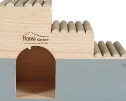 Maison rongeur vague rondin L Gris ZOLUX
