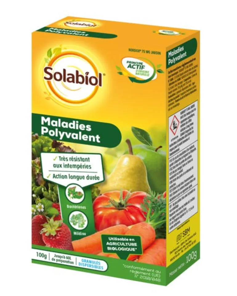 Maladies polyvalent potager et fruitiers 100 g SOLABIOL