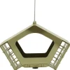 Mangeoire Cabane Duo XL vert en métal
