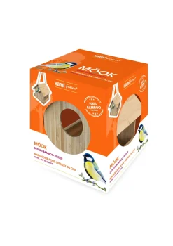 Mangeoire en bambou Mook 15x16x15 cm