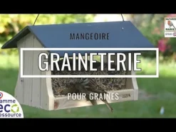 Mangeoire en bois à suspendre Grainerie