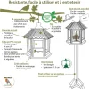 Mangeoire Gazebo Junior en bois pour graines