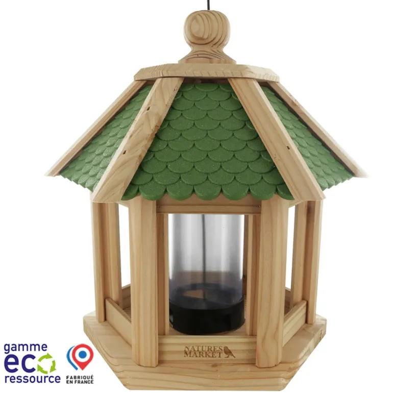 Mangeoire Gazebo Junior en bois pour graines
