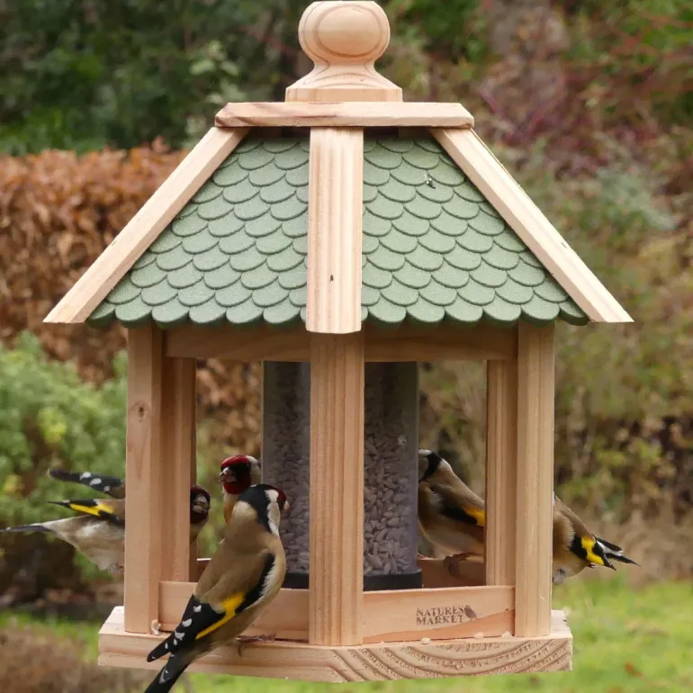 Mangeoire Gazebo Junior en bois pour graines