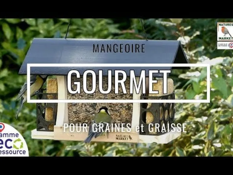 Mangeoire Gazebo Junior en bois pour graines