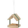 Mangeoire pour graines en bois et métal L vert ZOLUX