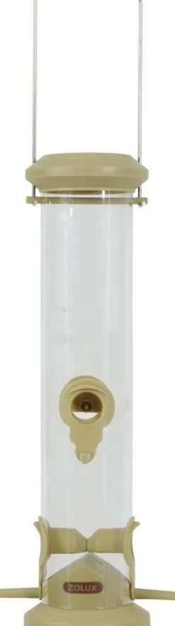 Mangeoire silo en plastique 4 perchoirs vert ZOLUX