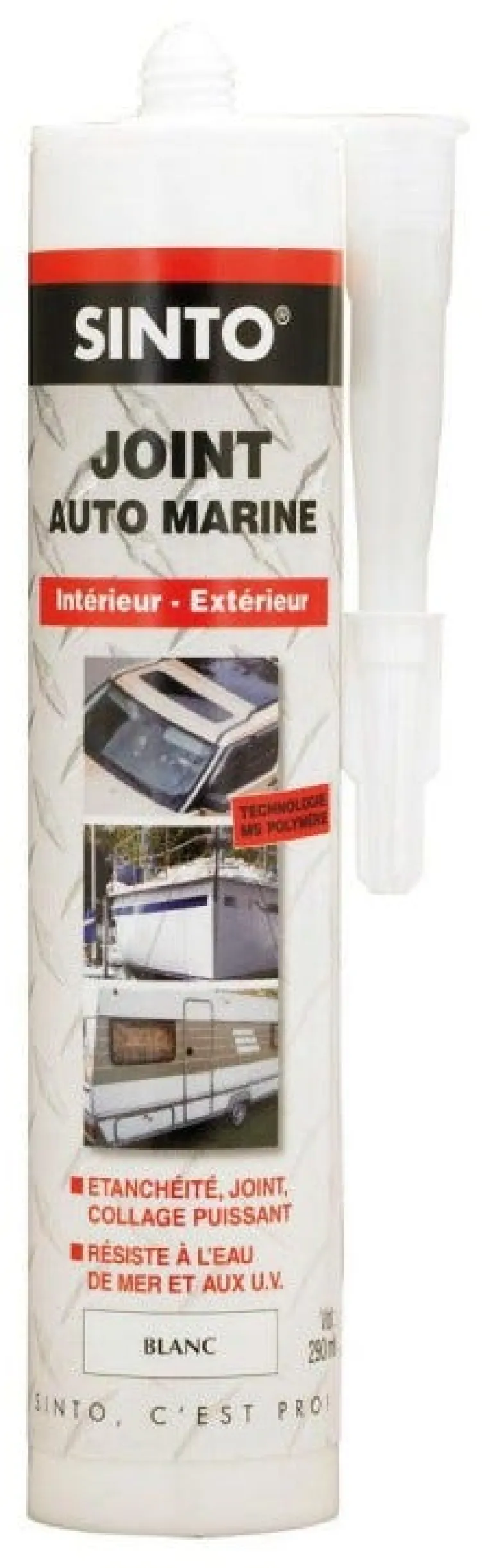Mastic colle blanc 290 ml SINTO