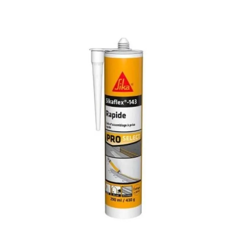 Mastic colle Sikaflex -143 Rapide blanc - 290ml / 430g