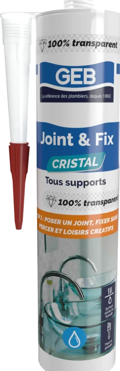 Mastic multi-usages Joint&Fix 280 ml cristal GEB