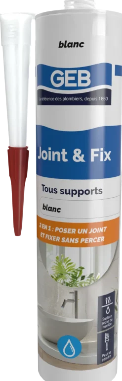 Mastic multi-usages Joint&Fix 280 ml blanc GEB