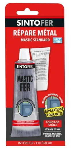 Mastic repar'métal standard 66ml/120g SINTO