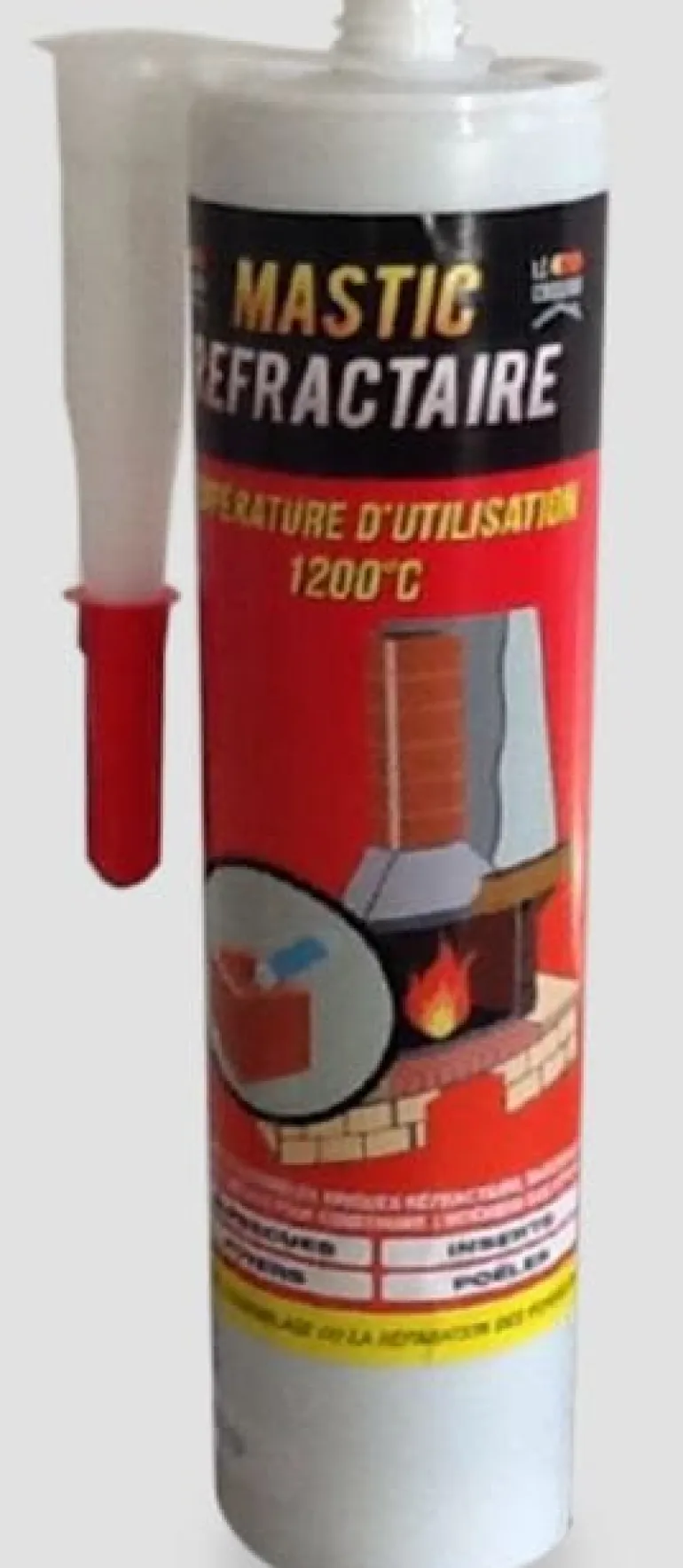 Mastic réfractaire cartouche 310ml LE CHOUAN