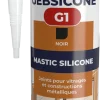Mastic silicone GEBSICONE G1 310 ml noir GEB