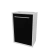 Meuble lave mains Piccolo 2 finition noir mat AURLANE