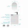 Meuble One box Amelia blanc avec vasque et miroir AURLANE
