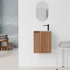 Meuble One box Amelia bois avec vasque et miroir AURLANE