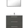 Meuble à poser Pallas 80 cm gris ONDEE