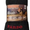 Mi-chaussettes Rando 39/42 noire (x3)