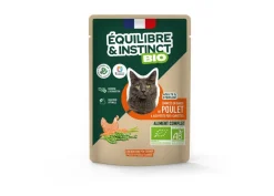 Émincés pour chat au Poulet Légumes BIO 12x85g