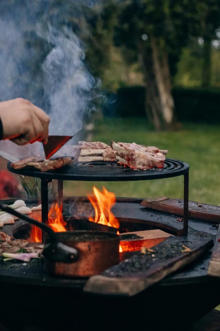Mini grille de cuisson pour brasero Ø58 cm et Ø68 cm OYAT