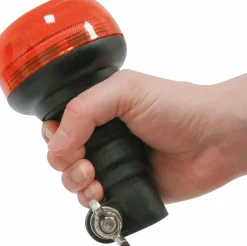Mini-gyrophare LED flash 12/24V sur tige flexible