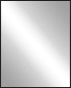 Miroir rectangulaire Precious noir 40x50 cm