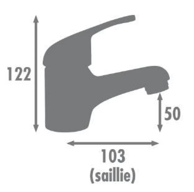 Mitigeur lavabo Altea NF chromé ROUSSEAU