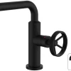 Mitigeur lavabo industriel bec mobile noir ROUSSEAU