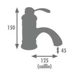 Mitigeur bain douche Byron chromé ROUSSEAU