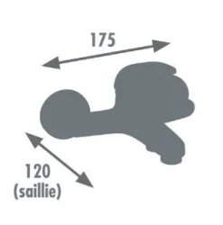 Mitigeur bain douche Cardiff chromé ROUSSEAU