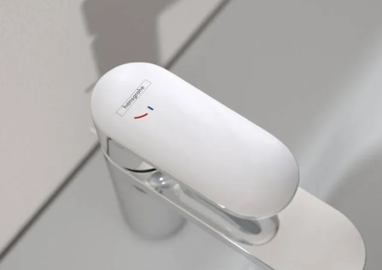 Mitigeur de lavabo 100 CoolStart avec tirette +vidage chrome