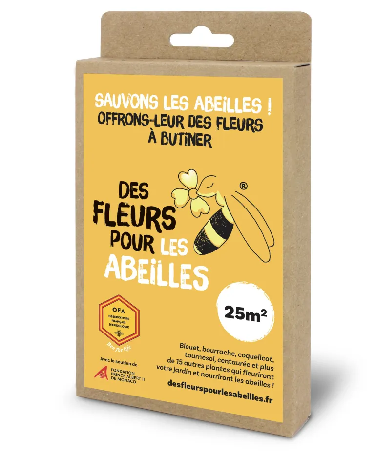 Mélange de fleurs "Des fleurs pour les abeilles" 25m²