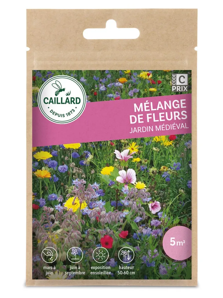 Mélange de Fleurs Jardin Médiéval 7,5g CAILLARD