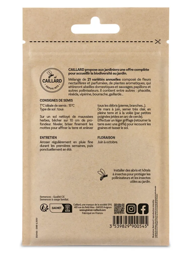 Mélange de Fleurs Mellifères 7,5g CAILLARD