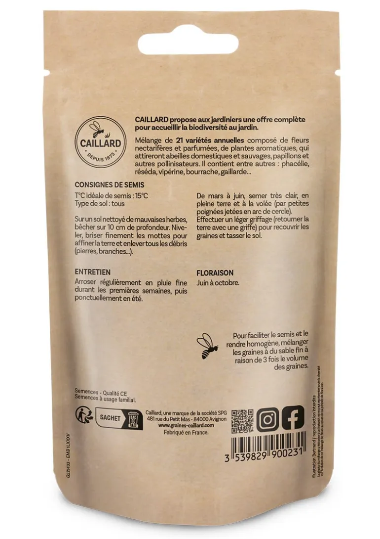 Mélange de Fleurs Mellifères 30g CAILLARD