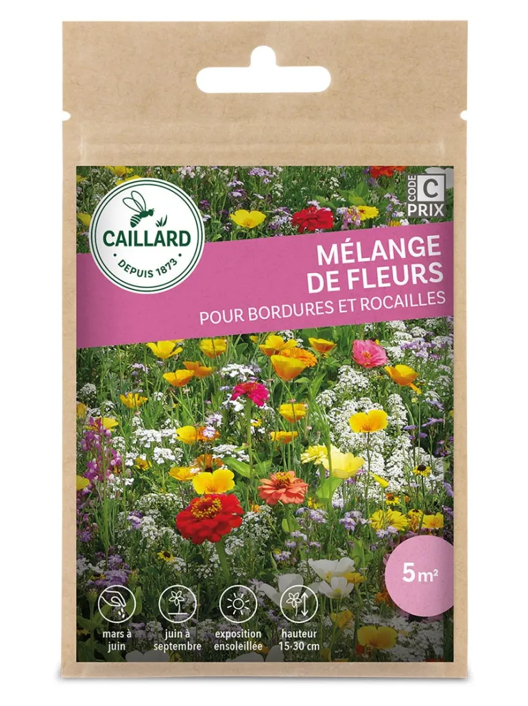 Mélange de Fleurs pour bordures et rocailles 7,5g CAILLARD