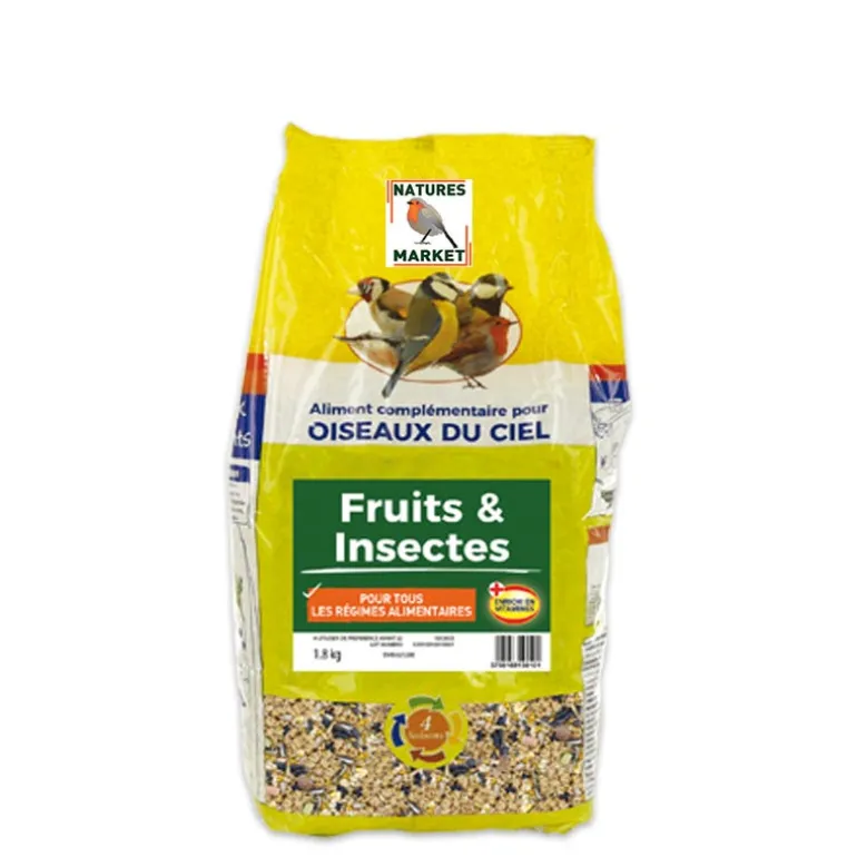 Mélange de graines : Fruits et Insectes 1,8kg