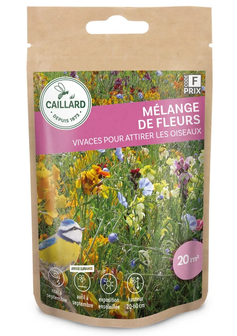 Mélange Fleurs Vivaces pour attirer les Oiseaux 30g CAILLARD